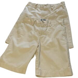 POLO RALPH LAUREN Shorts Classic Chino 2 Pair Bundle Preppy Uniform Boys Size 14